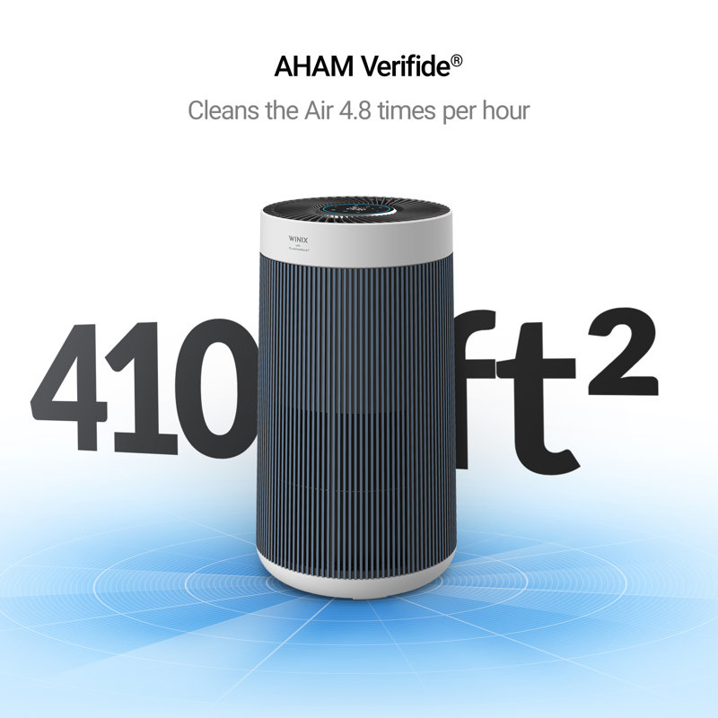 Winix T830 Air Purifier AHAM Verified for up to 410 sq ft Max Room Capacity 1968 sq ft. Wayfair